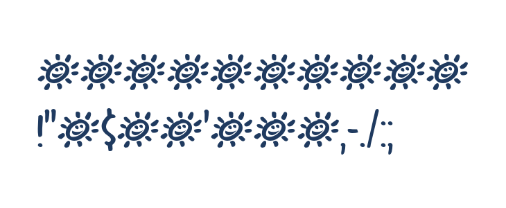 SunnyWeatherDEMO-Regular Other Characters