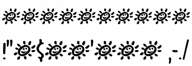 SunnyWeatherDEMO-Regular Font OTHER CHARS