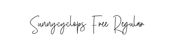 Sunnycyclops Free Regular  font caratteri gratis