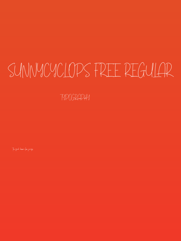 Sunnycyclops Free Regular Poster