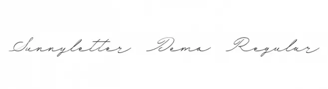 Sunnyletter Demo Regular  Frei Schriftart Herunterladen
