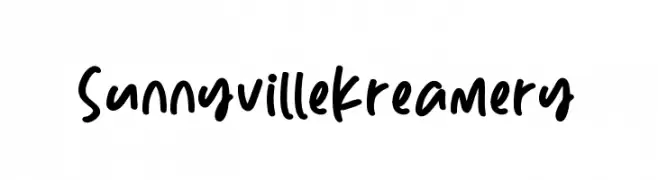 SunnyvilleKreamery  Frei Schriftart Herunterladen