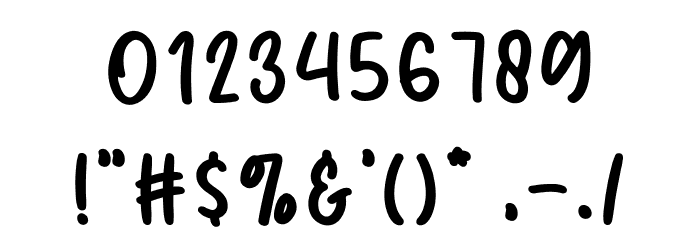 SunnyvilleKreamery Font OTHER CHARS