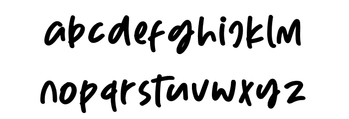 SunnyvilleKreamery Font LOWERCASE