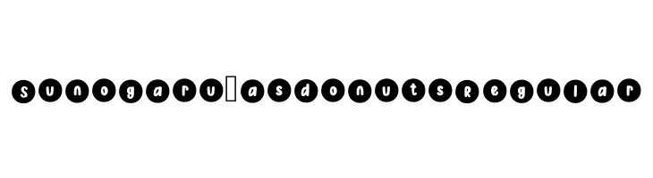 Sunogaru_asdonuts Regular  Free Fonts Download