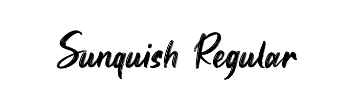 Sunquish Regular  font caratteri gratis
