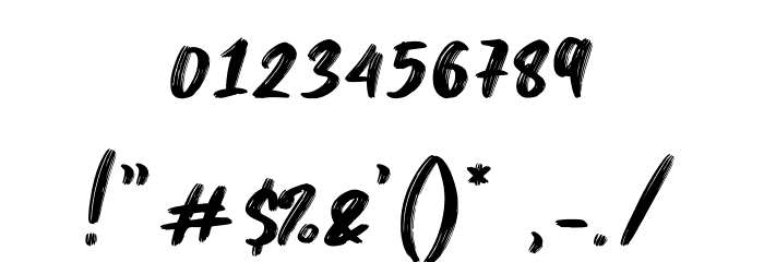 Sunquish Regular Font OTHER CHARS