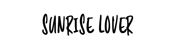 Sunrise Lover  Frei Schriftart Herunterladen