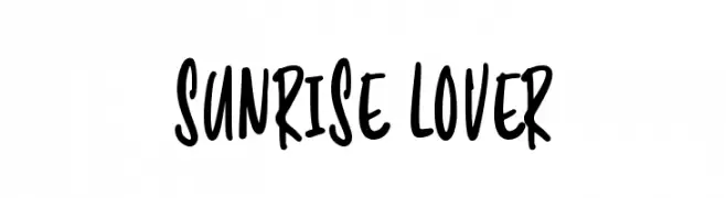 Sunrise Lover  Frei Schriftart Herunterladen