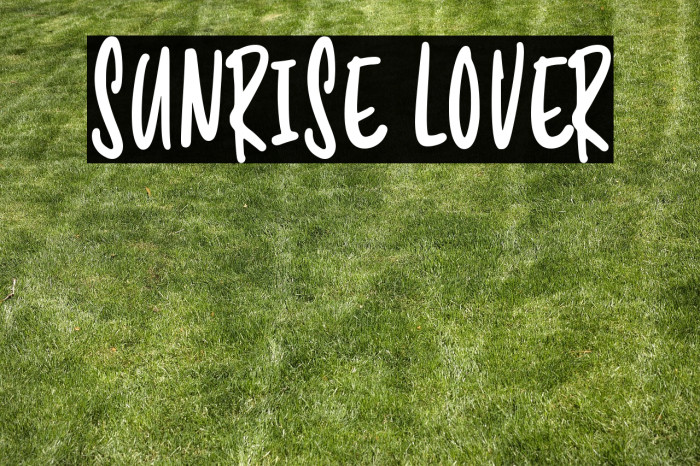 Sunrise Lover Example 3