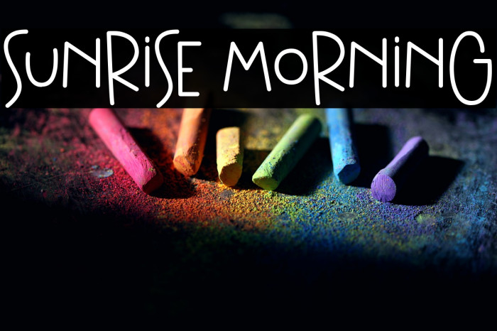 Sunrise Morning Example 1