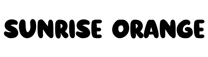 Sunrise Orange  Fuentes Gratis Descargar