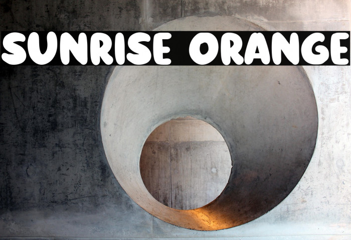 Sunrise Orange Example 3