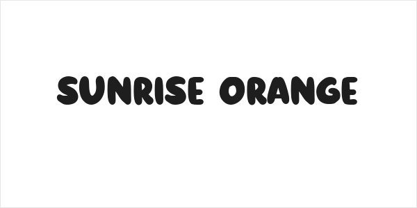 Sunrise Orange Logo