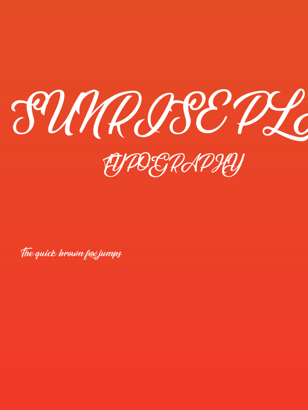 Sunrise Place Poster