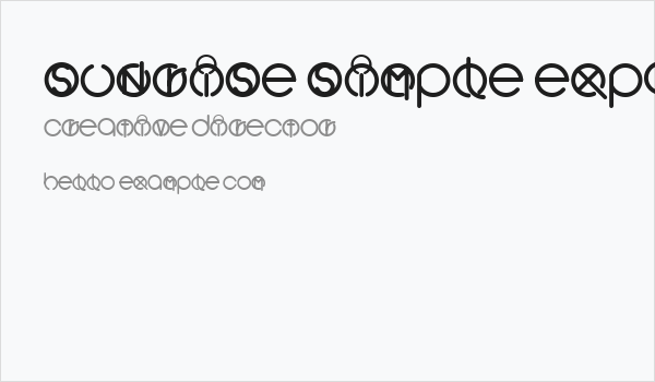 Sunrise Simple Expanded Bold Business Card