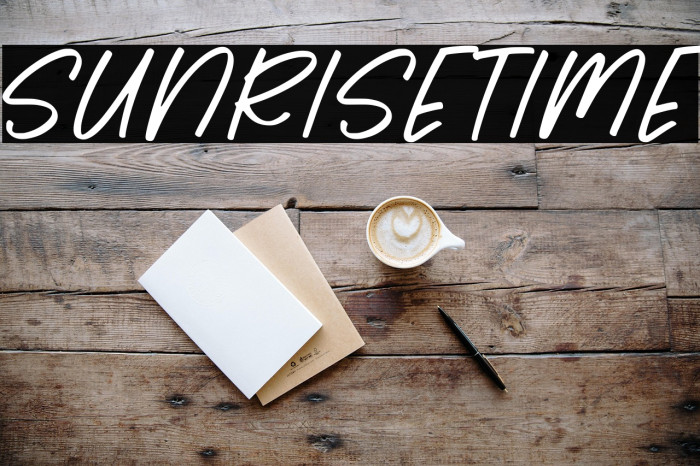 Sunrise Time Example 2