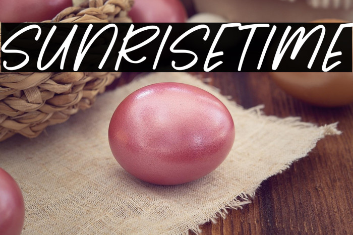 Sunrise Time Example 3