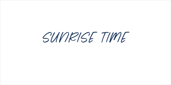 Sunrise Time Logo