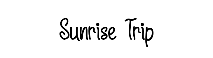 Sunrise Trip  Fuentes Gratis Descargar