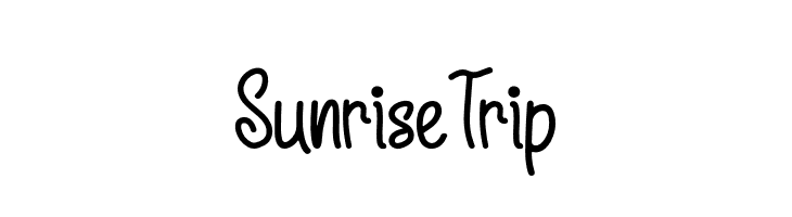 Sunrise Trip  font caratteri gratis