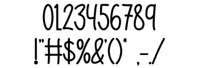 Sunrise Trip Font OTHER CHARS