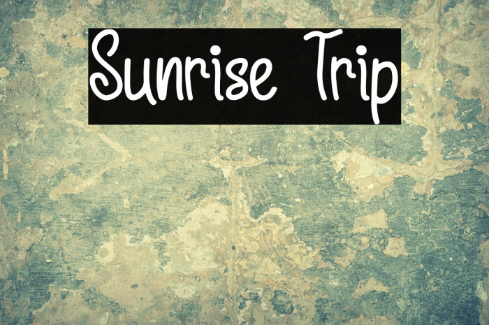 Sunrise Trip Example 3
