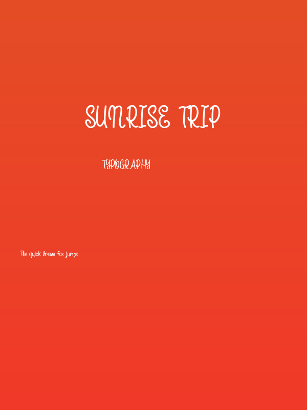 Sunrise Trip Poster