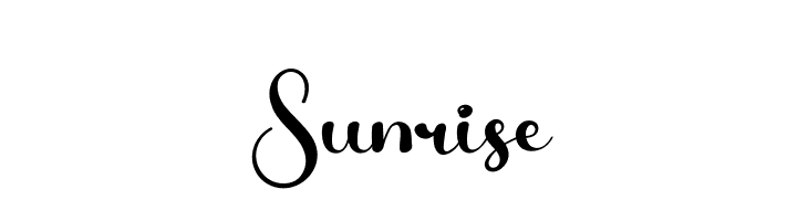 Sunrise  Fuentes Gratis Descargar