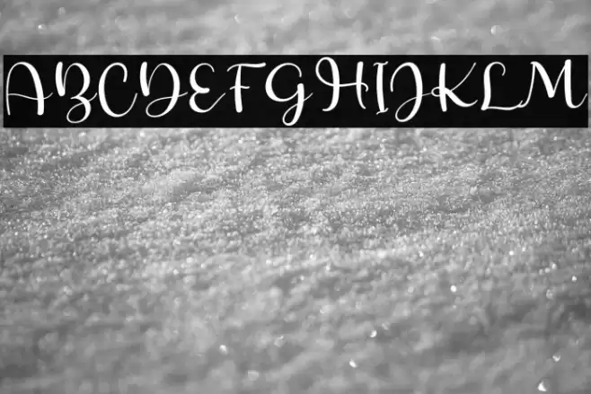 Sunrise Font examples