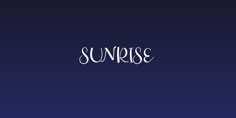 Sunrise Social Header