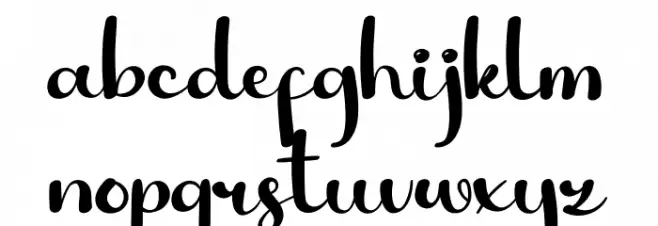 Sunrise Caratteri MINUSCOLO