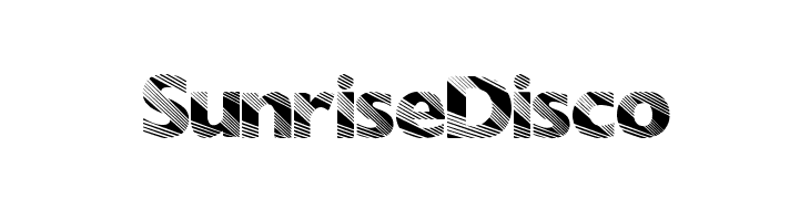 SunriseDisco  नि: शुल्क फ़ॉन्ट्स डाउनलोड