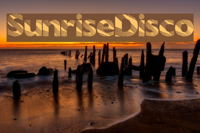 SunriseDisco Font examples
