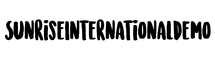 SunriseInternationalDemo Font