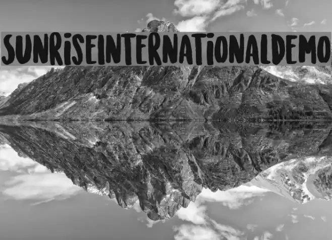 SunriseInternationalDemo Font examples