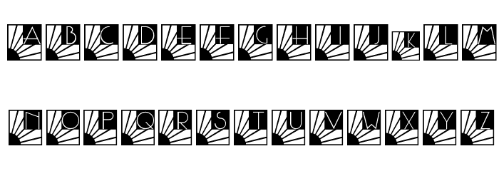 SunriseSunset Font LOWERCASE