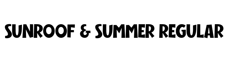 Sunroof & Summer Regular  フリーフォントのダウンロード