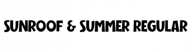 Sunroof & Summer Regular  Скачать бесплатные шрифты