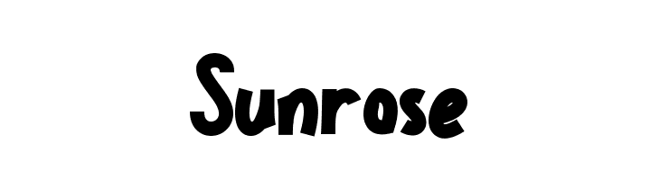 Sunrose  Frei Schriftart Herunterladen