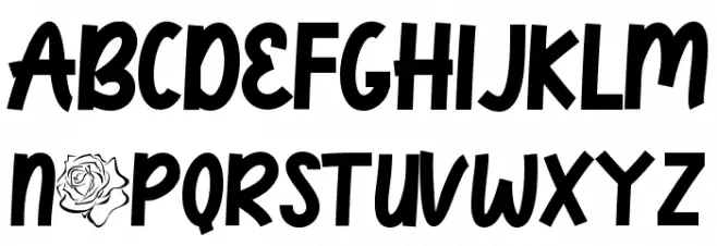 Sunrose Schriftart Groß