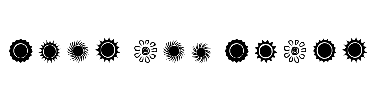 Suns and Stars Font