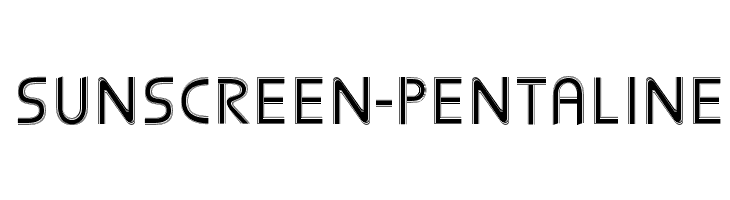 Sunscreen-Pentaline  font caratteri gratis