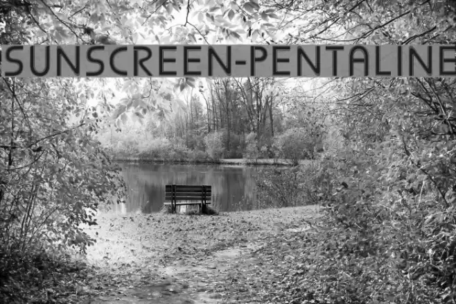 Sunscreen-Pentaline Font examples