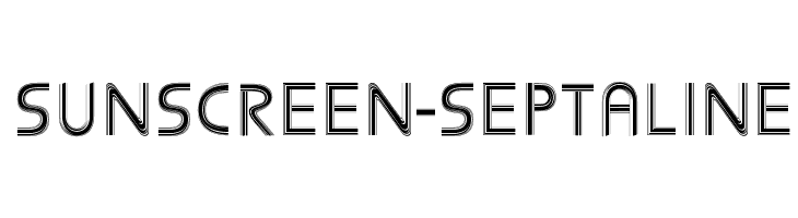 Sunscreen-Septaline  Descarca Fonturi Gratis