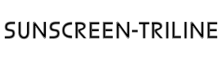 Sunscreen-Triline  Fuentes Gratis Descargar