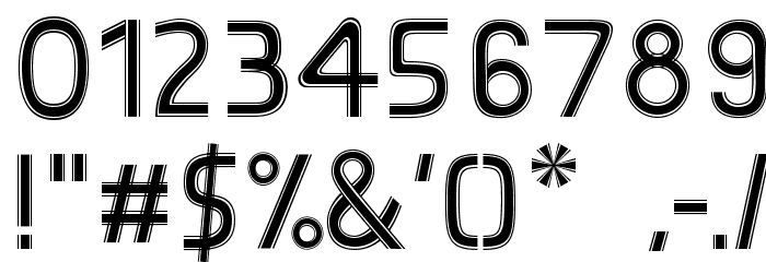 Sunscreen-Triline Font OTHER CHARS