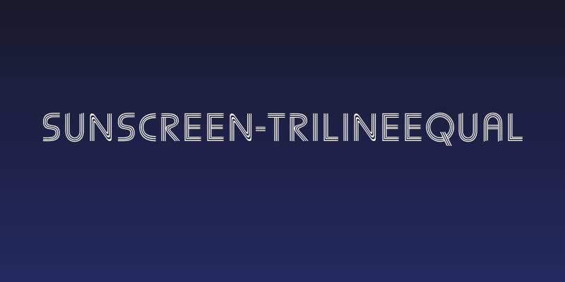 Sunscreen-TrilineEqual Social Header