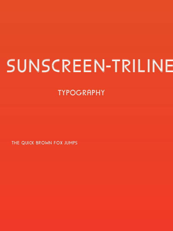 Sunscreen-Triline Poster