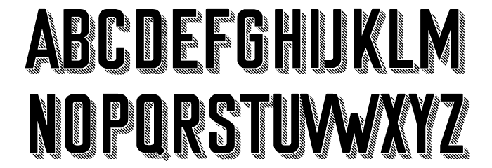 Sunset Boulevard Font LOWERCASE